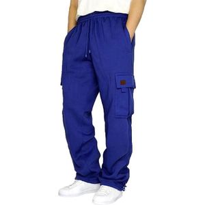 Pantalon De Sport Homme Ample Avec Poches – Taille élastique, Cordon De Serrage, Pour Training Et Décontracté