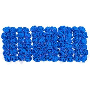 FLEUR ARTIFICIELLE Artificiel Rose Fleur Têtes, Lumineux Bleu Mini Faux Fleurs 0.8 Pouce-1 Pouce Pour Diy Artisanat Mariage Et Fête Décoration [n5611]