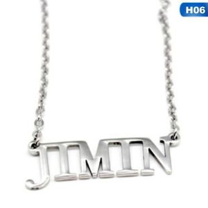 Bague de collier Kpop Bangtan gar/çons BTS Titanium Anneaux Suga Jimin Jin Hot Cadeau aussi comme cadeau de No/ël