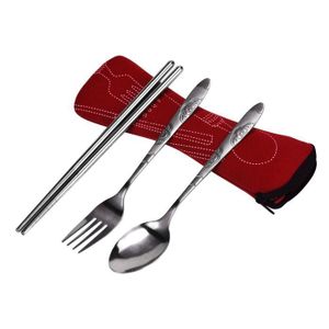 Nouveau voyage 1Set Portable Couverts Cuillère Portable Camping boîte Picnic Baguettes J