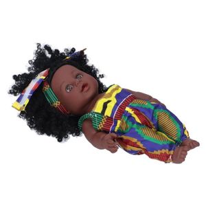 POUPÉE HURRISE poupée bébé africain 35cm Reborn Baby Doll