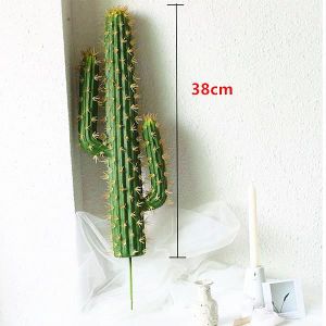 FLEUR ARTIFICIELLE Plantes - Composition florale,Cactus artificiel de grande taille,fausse fleur,succulente,pour fenêtre,jardin- 38cm[A55742]