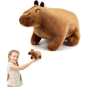 PELUCHE POUR ANIMAL Capybara - Peluche Rongeur, Marron - Peluche Capybara Douce - Jouet Pour Enfants Et Adultes (30 Cm)[n6478]