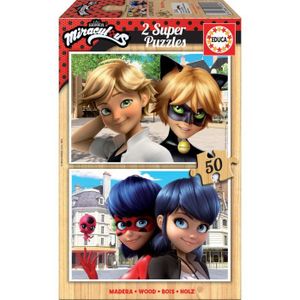 PUZZLE LADYBUG EDUCA - 2x50 Bois