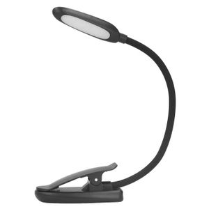 LAMPE A POSER Lumière à Clip Lampe de Lecture 6 LED Charge USB Lampe de Bureau avec Pince Flexible à Col de Cygne 360° pour Tête de deco poser