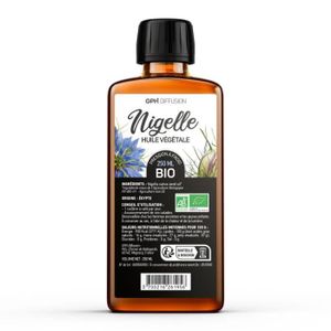 MASSAGE BÉBÉ NIGELLE (Cumin Noir) - Huile végétale BIO 250ml 0,3