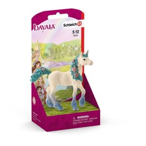 FIGURINE - PERSONNAGE Figurine Licorne aux fleurs, poulain - SCHLEICH - 