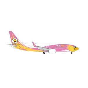 AVIATION Miniatures montées - HERPA - Boeing 737-800 Nok Air - Rose - Multicolore - Adulte