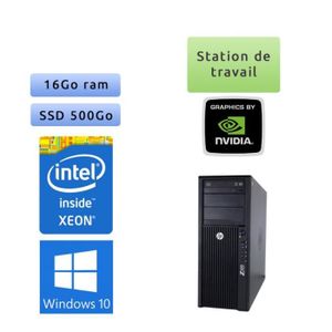 UNITÉ CENTRALE  HP Workstation Z420 - Windows 10 - E5-1650 v2 16Go