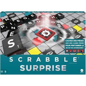 JEU SOCIÉTÉ - PLATEAU Mattel Games Scrabble Jeu de Lettres Familial avec
