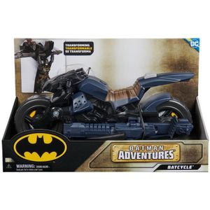 FIGURINE - PERSONNAGE BATCYCLE 2 en 1 Transformable - BATMAN - Cascades aériennes - Figurines 30 cm - Dès 4 ans