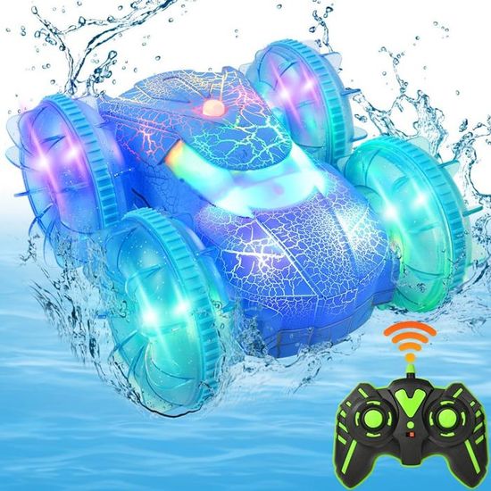 Charmofun Voiture télécommandée amphibie 2,4 GHz 4WD Monster truck télécommandée Drift 360° Drift 1:16 RC Voiture amphibie tout terrain étanche avec 2 batteries pour enfants (vert Charmofun Voiture télécommandée amphibie 2,4 GHz 4WD Monster truck télécommandée Drift 360° Drift 1:16 RC Voiture amphibie tout terrain étanche avec 2 batteries pour enfants (vert