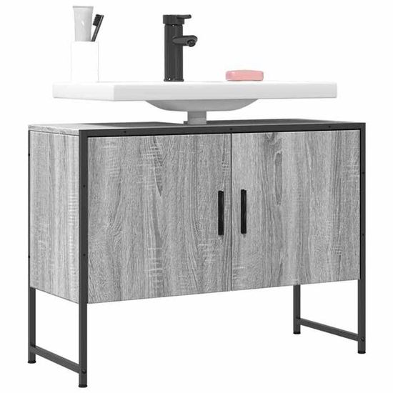 Meuble De Salle De Bain Avec éVier, Ensemble De Meuble-Lavabo De Salle De Bain Flottant à Montage Mural Moderne, Bleu Marine, éVier En CéRamique Blanche, Y Compris Robinet D'Eau Chaude Et Froide