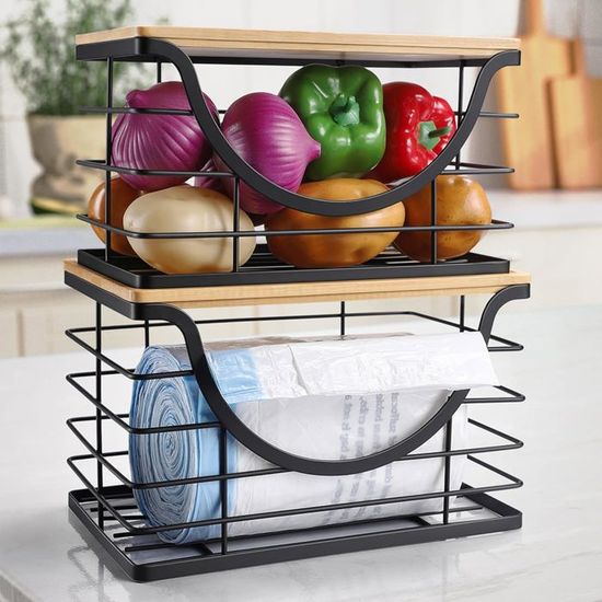 Lot De 2 Corbeilles à Fruits En Métal - Moderne - Plateau Décoratif