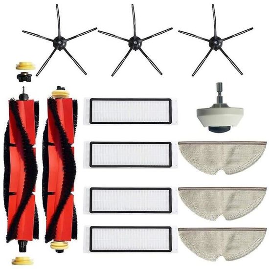 Kit Ricambi Per Xiaomi Roborock S5/S6 - Spazzola Principale, Filtri HEPA E Spazzole Laterali | Manutenzione Robot