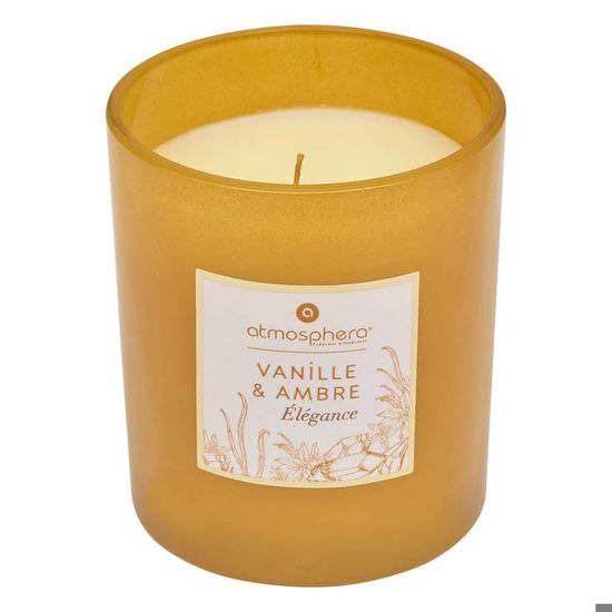 Confidences Provence Bougie parfumée ambre vanille fabriquée en provence 280 gr Blanc - Maison & Déco Bougies / diffuseurs 43,18