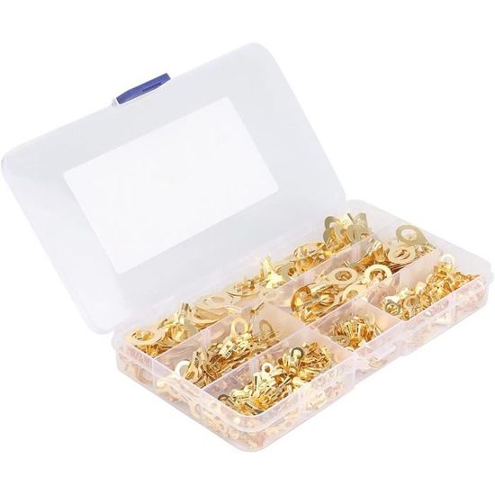 Connecteurs à Sertir Yeux Anneau En Cuivre – Pour Câbles électriques, Non Isolés, Facile à Installer