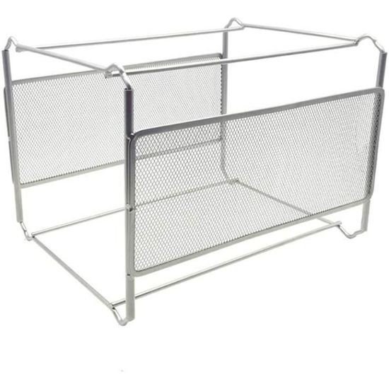 Porte-Revues Mural IHONYI - Rangement Métal Noir Pour Magazines, Journaux Ou Livres - 25x26cm