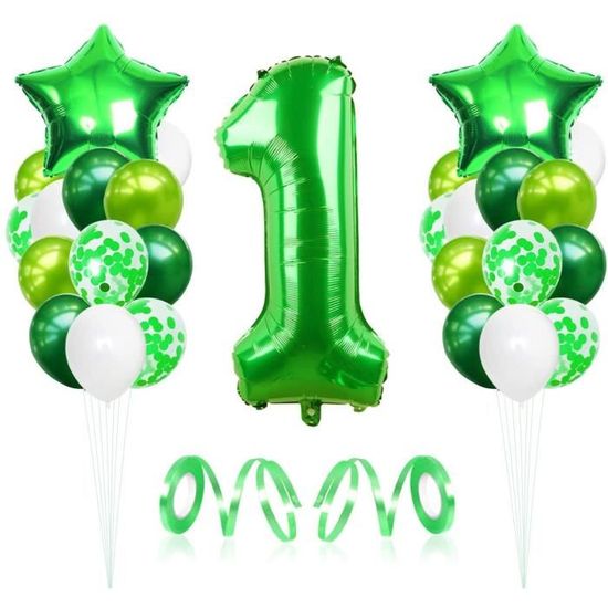 Dww-ballons Anniversaire 1 An Colore - Gros Ballon Chiffre 1 Numro 1 -  Happy Birthday Decoration Ballons Fte D'anniversaire Ans Vole Grce L'hlium 1  B