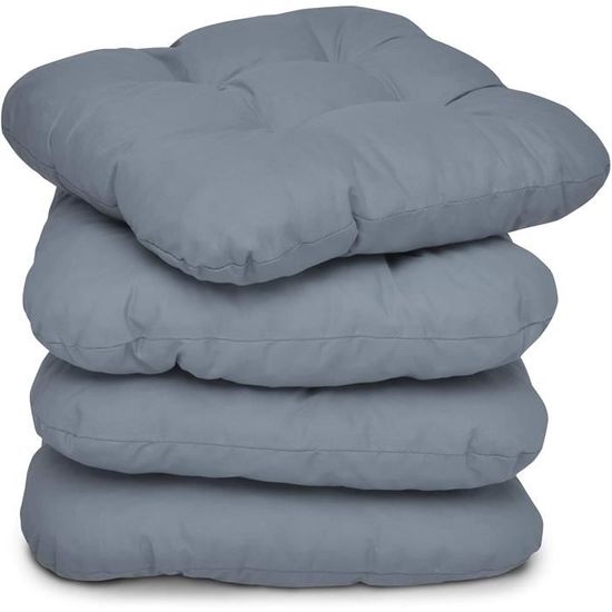 Coussin de couleur unique: Rouge Dimensions: env 40 x 40 cm de Brandsseller 4 points Coussin matelass/é jardin Coussin Cotelages decoratifs Galettes de chaise matelass/ées hyper Moelleuses Coussin int/érieur // ext/érieur