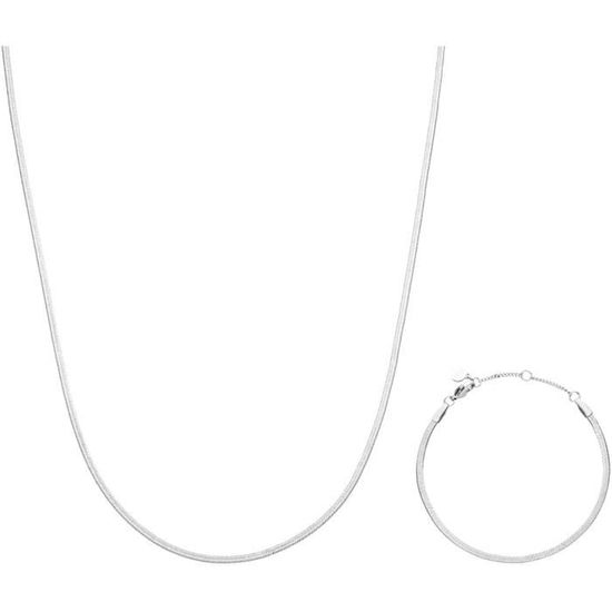 PH PandaHall Lot De 8 Chaînes Serpent En Acier Inoxydable De 45 Cm