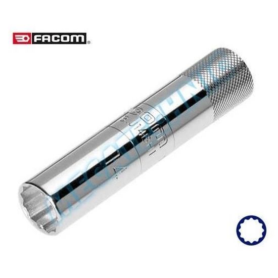 Douille 1/2" Pour Bougie 21mm Facom B.S21A2 - Pour Renault, Peugeot, Profil Long