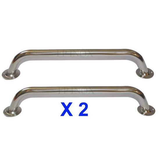 Main Courante Inox 316 - Entraxe 275mm, Tube De 25mm, Pour Escalier Ou Support Mural, Par FP INOX