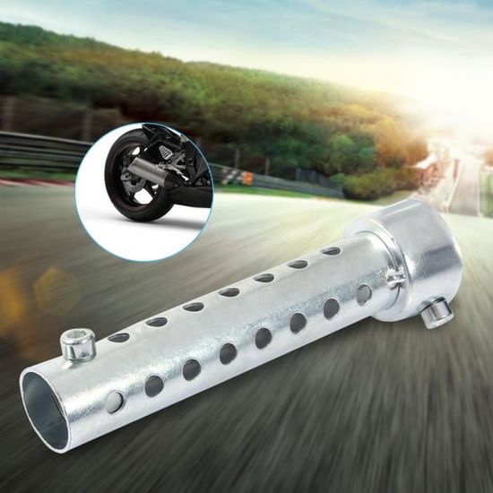 Éliminateur De Son Universel Pour Moto - DB Killer Silencieux Argent 35 Mm, Insert Chicane Pour Pot D'échappement