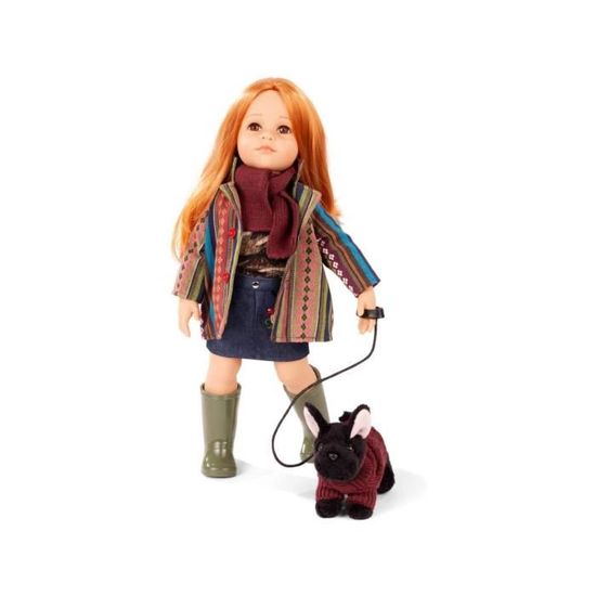 Gotz Poupee 50 cm Hannah et son chien 13 pieces multicolore Cdiscount Jeux Jouets
