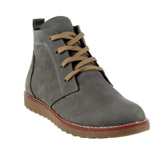 Bottes Gelati En Nubuck Gris Foncé - Talons Hauts - Taille 35.5 - Occasion Très Bon État - Fabriqué En Italie