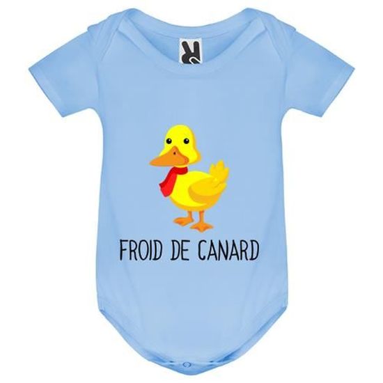 Body Bebe Bebe Garcon Bleu Froid De Canard Humour Bleu Cdiscount Pret A Porter