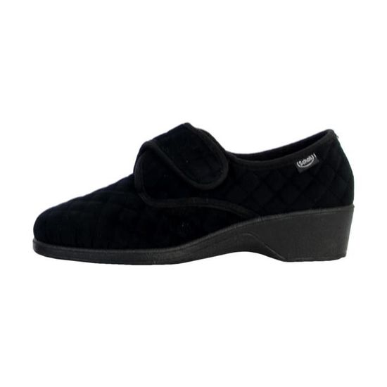 Chausson Scholl Agnes Winter Femme Noir A Scratch Rond Confort exceptionnel Noir Cdiscount Chaussures