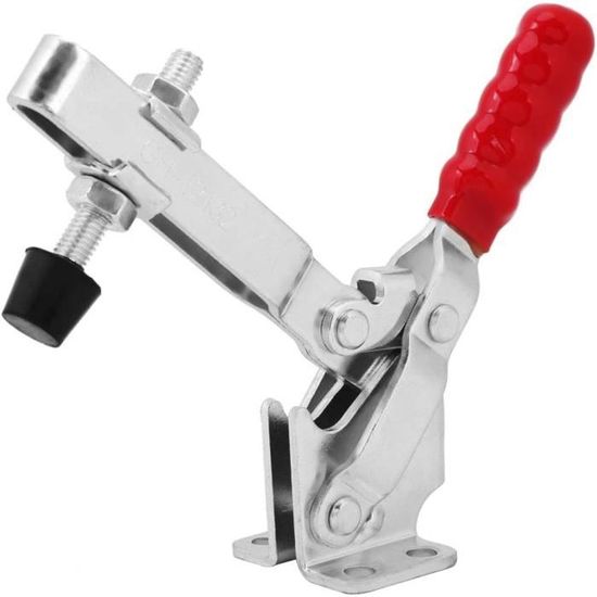 Serre-joint à Bascule Rapide (modèle GH-201-BHB) - Force De Serrage 90 Kg - Pour Soudage, Montage, Bricolage - Lot De 2 Avec Vis