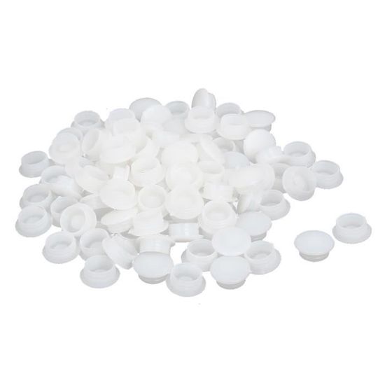 100 Pièces Capuchons De Vis Plastique Noir - Diamètre 8mm - Pour Cacher Têtes De Vis