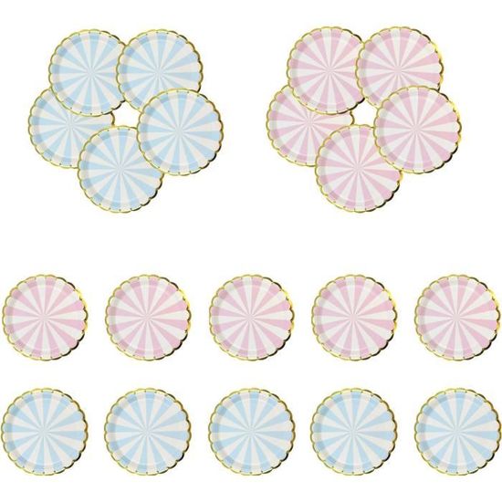 Vaisselle De Fête Assiettes En Carton Mariage Fille Papier Fournitures