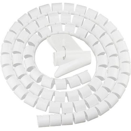 Gaine Spirale Flexible Universel 6mm, Kit De Câble Rangement 1 Pack De Tube D'Enroulement De