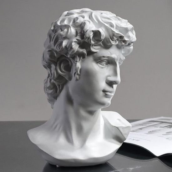 Dnoifne Statue Dorée de Femme Lisant, Sculpture Penseur, Ornement d'art Abstrait, Figurine Décorative Moderne, Idéale pour Salon, Chambre, Bureau, Étagère ou Table