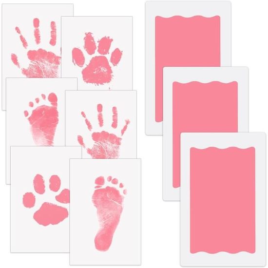 Kit Empreintes Mains Et Pieds Bébé - Tampons Encreurs Clean Touch Pour Souvenirs Précieux, Animaux Et Nouveau-nés