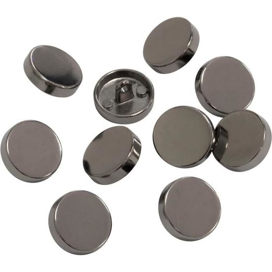 AERZETIX C74914 Lot De 10 Boutons à Coudre 12.5 Mm à 2 Trous 20L L20