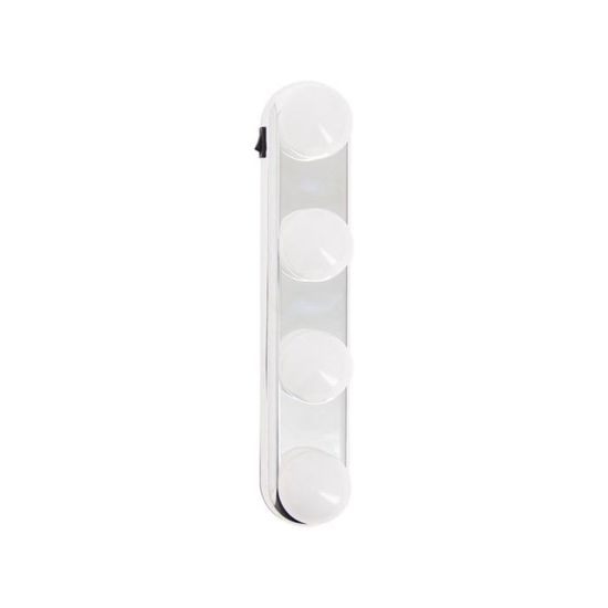 Lampe De Miroir à Ventouse Avec 4 Lampes LED - Éclairage Parfait Pour Maquillage Et Toilettage