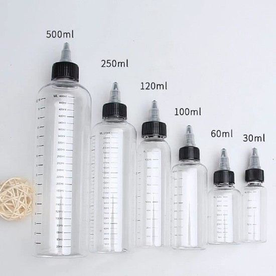 Lot De 6 Flacons Compte-gouttes Transparents Avec Couvercles étanches - Pour Peinture, Colle, Huiles - Idéal Stockage & Voyage