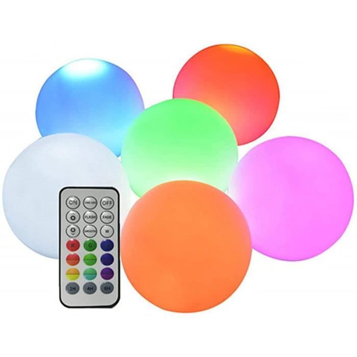 Cube Lumineux LED DINOWIN - Lampe RGB 16 Couleurs IP68 Étanche Avec Télécommande