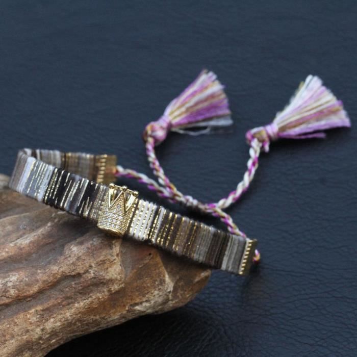 Bracelet De Garrot En Cuir Showman - Motif Tournesol Et Cachemire - Neuf
