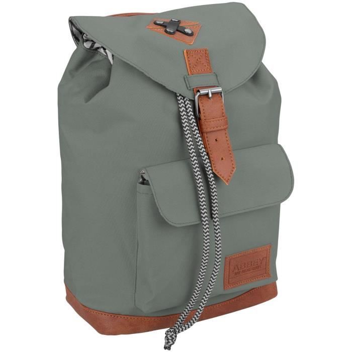 ABBEY Sac à dos du quotidien - Polyester 300T - Une poignée sur le dessus - Dim : 20 x 13 x 29 cm - Gris