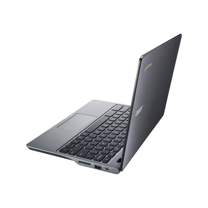 Acer Chromebook C720 Celeron 2955u - 1.4 Ghz Chrome Os 2 Go Ram 16 Go Ssd 11.6- Comfyview 1366 X 768 (hd) Hd Graphics Gris Fumée
