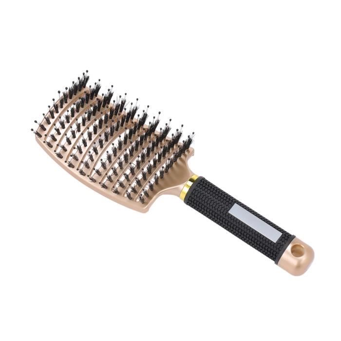 Brosse à poil de sanglier Meilleure pour démêlage de cheveux épais et démêlant pour séchage plus rapide