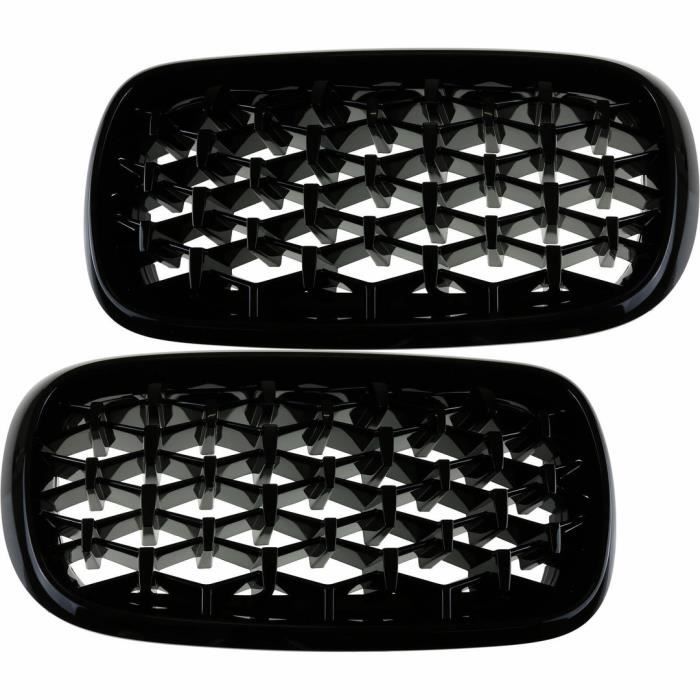 2 GRILLE DE CALANDRE NOIR BRILLANT BMW X5 F15 ET X6 F16 SPOTS DIAMANT NOIR