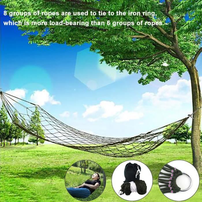 Tissu en coton Nylon-hamac Air Chair Hanging Swinging Camping Outdoor Security YIN200508008_ion