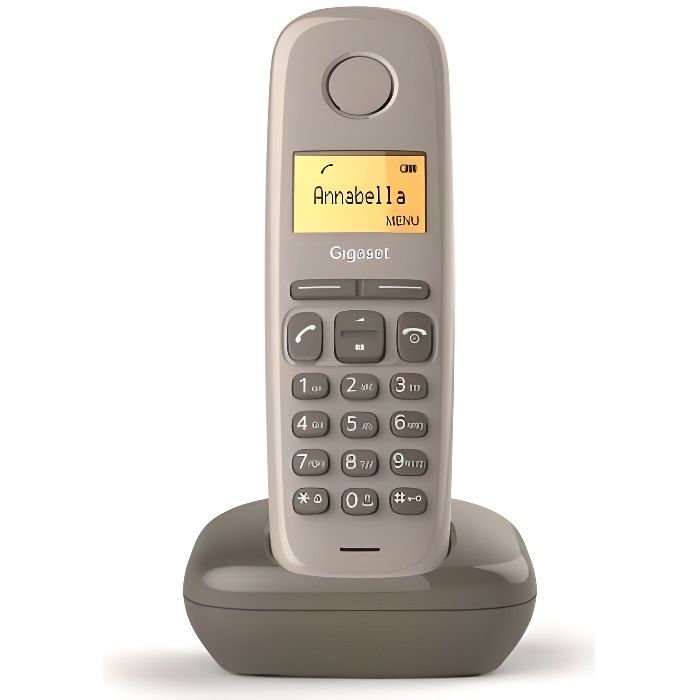 TÉLÉPHONE, Téléphones, Téléphone sans fil, Gigaset A170 Brown SpécificationsSans fil Oui Réponse téléphonique Non Capacité