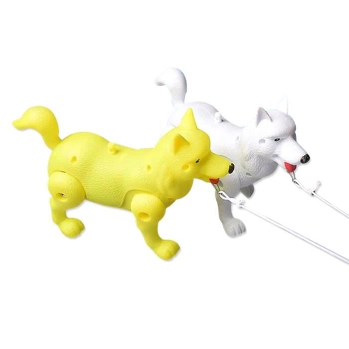 2 pièces lumineux musical belle drôle créative corde mignon chien jouet modèle pour garçon enfant fille bébé PLUSH